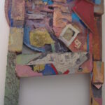 Stuart Diamond, "Indian Street Frame," 1975, painted wood sculpture, 54”H x 30”W